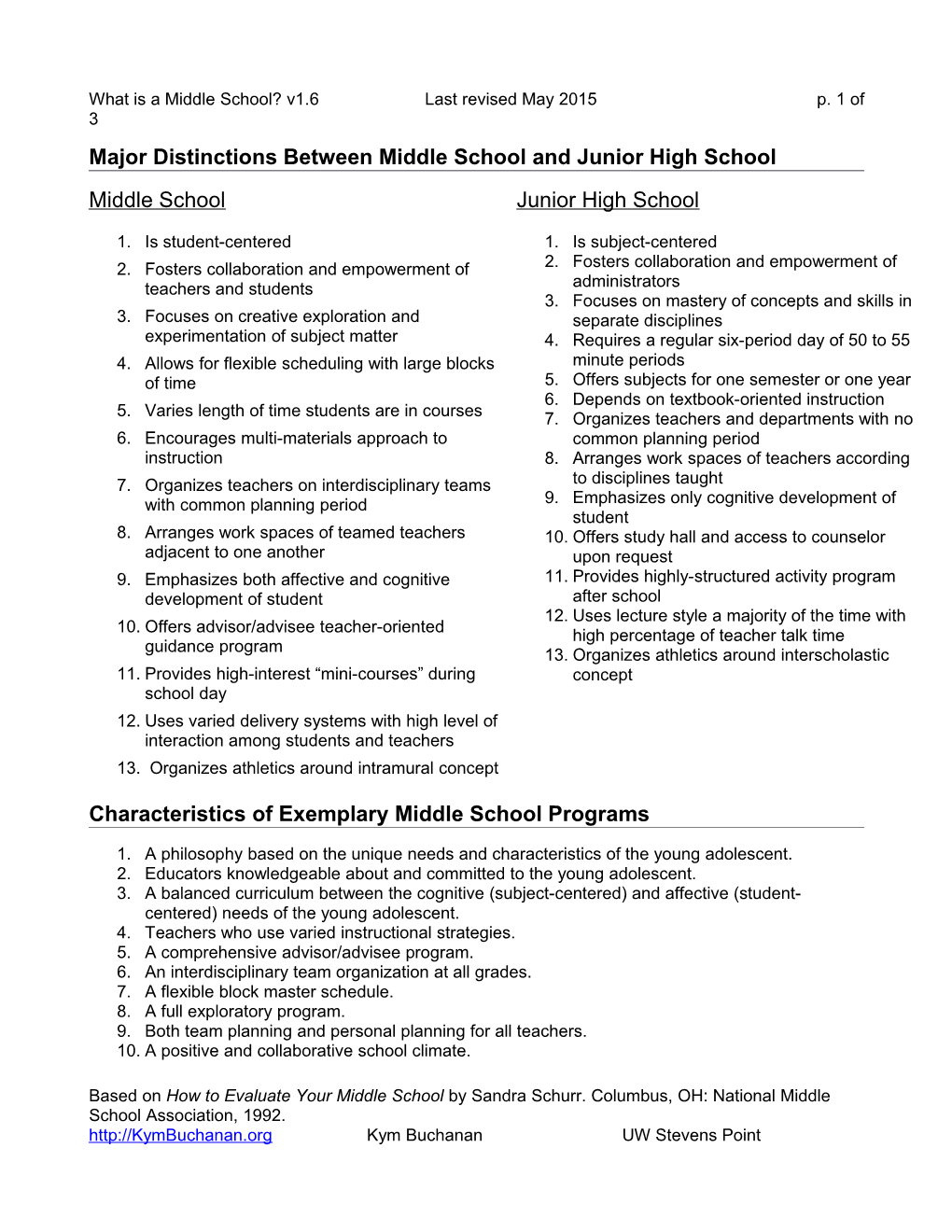 Major Distinctions Between Middle School and Junior High School