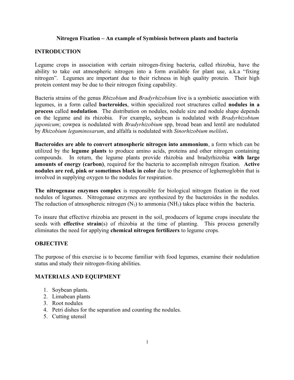 Introduction to Plant Science Labs (Plsc 185)