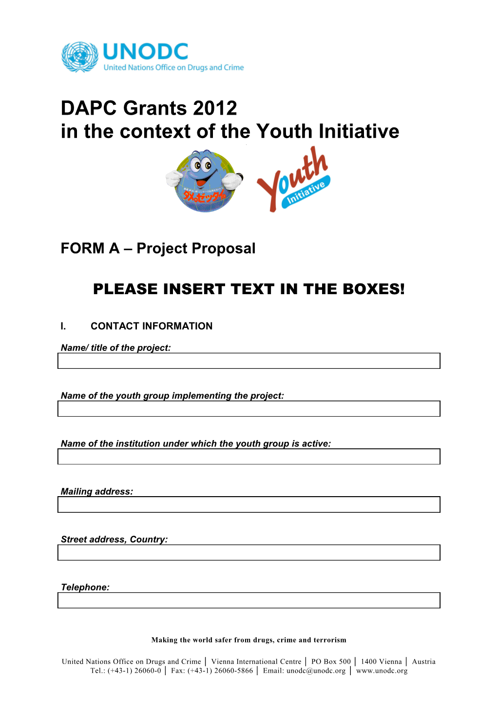 In the Context of the Youth Initiative