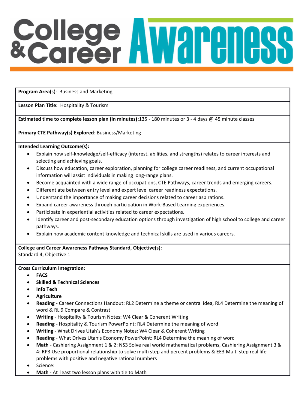 Differentiate Between Entry Level and Expert Level Career Readiness Expectations