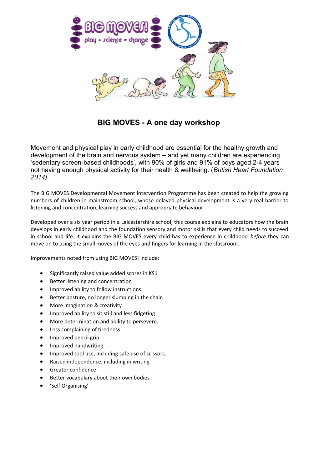 BIG MOVES - a One Day Workshop