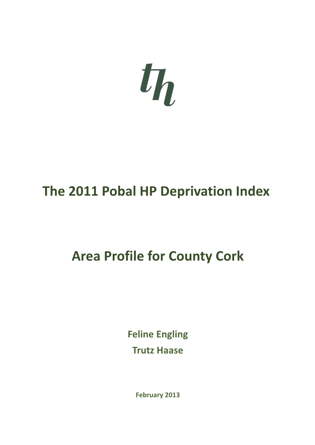 Area Profile for County Cork