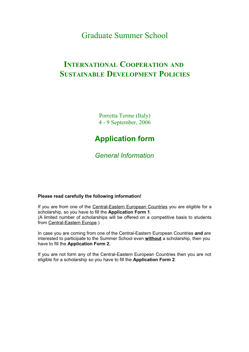 International Cooperation And