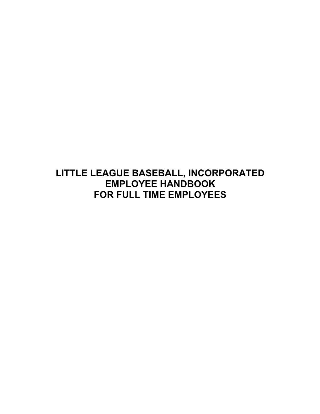Little League Baseball, Incorporated