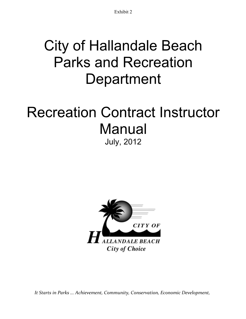 Recreation Instructor Handbook