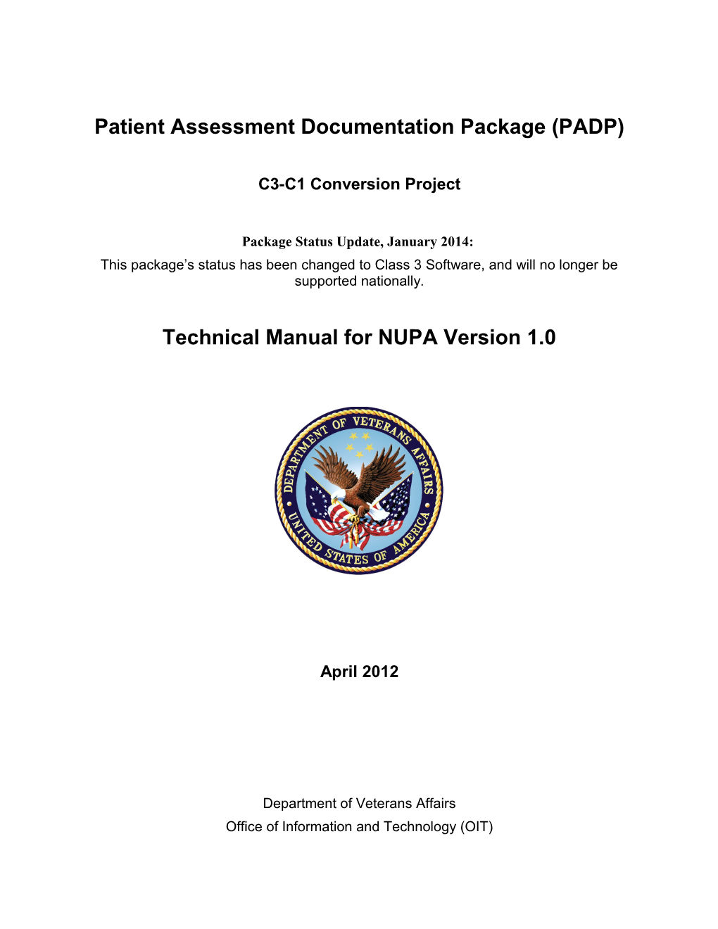 PADP Technical Manual