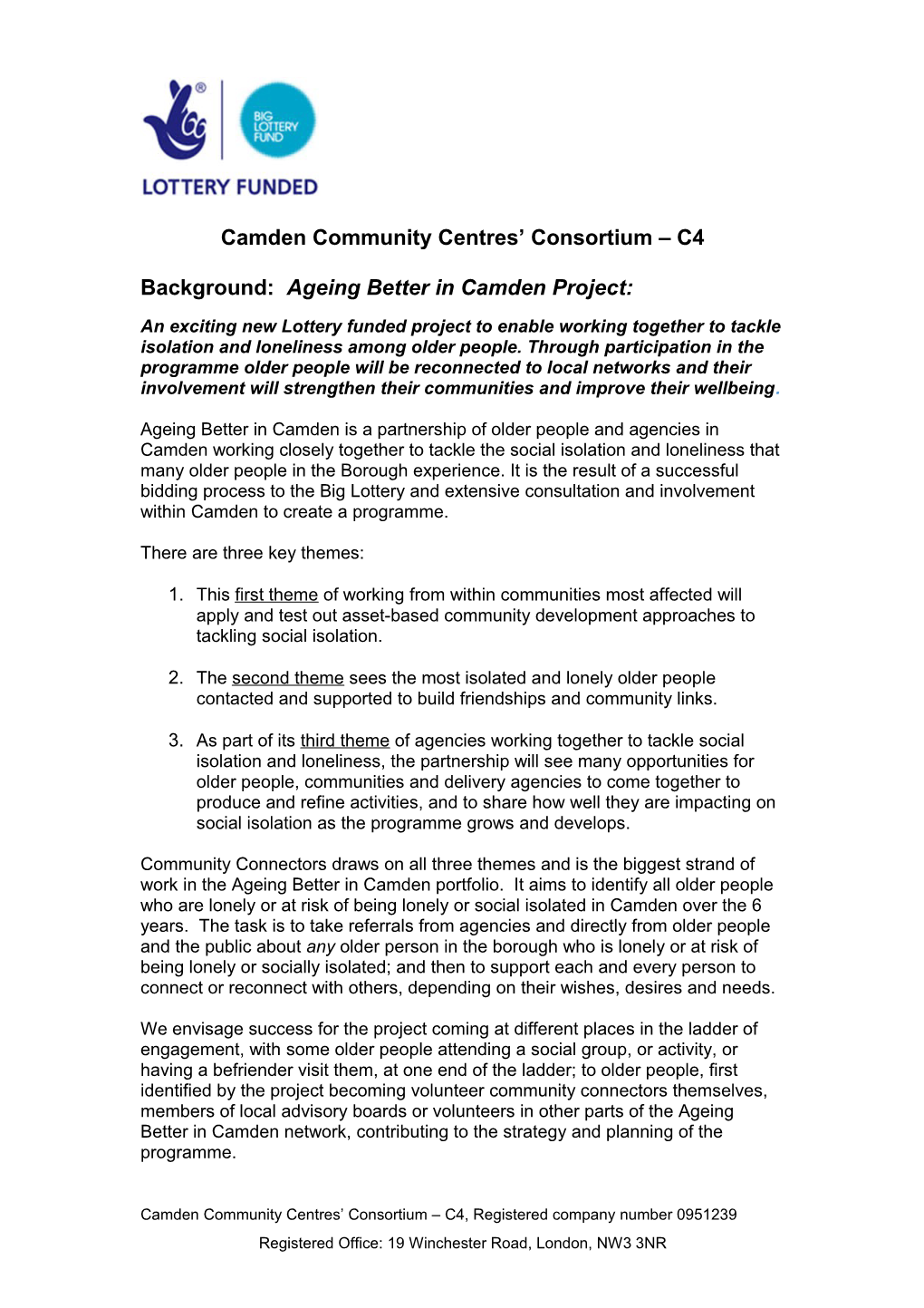 Camden Community Centres Consortium C4