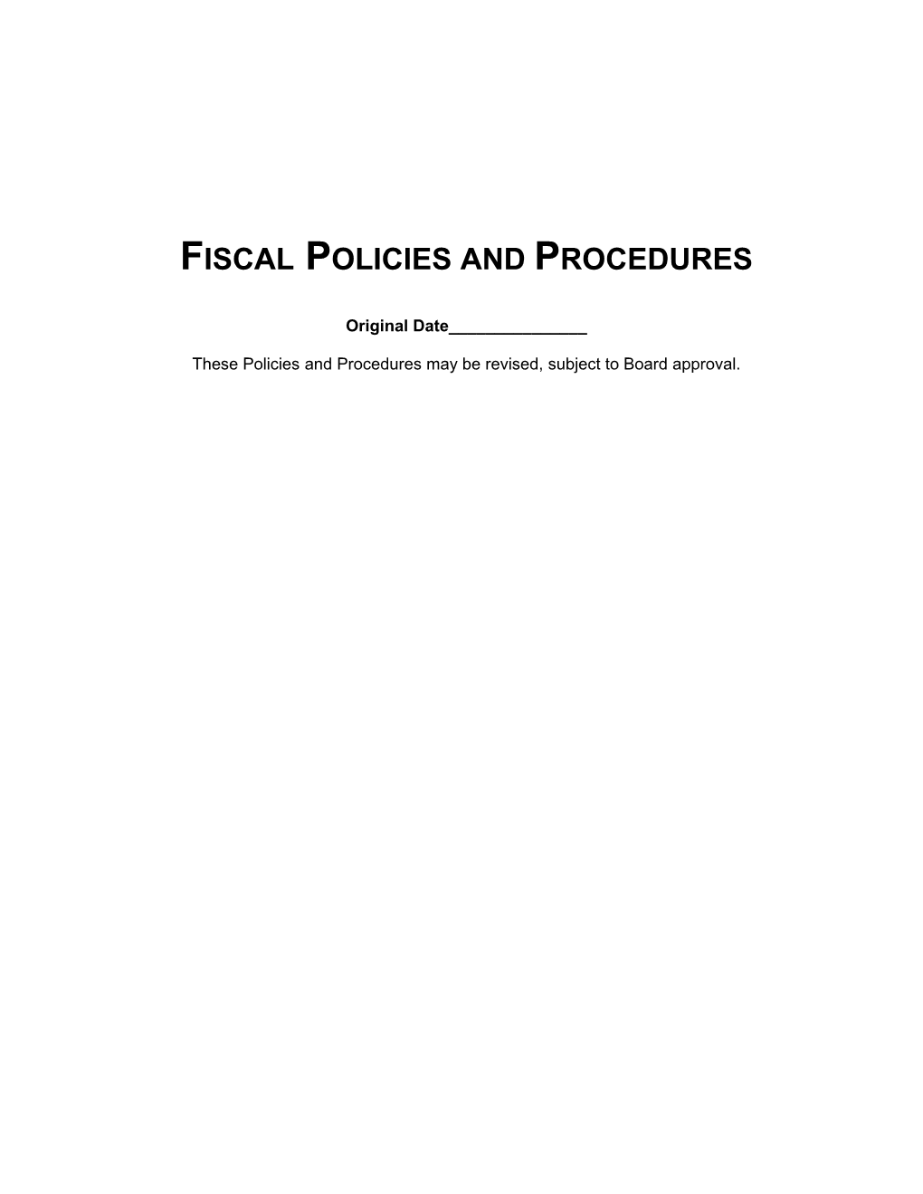 Payroll Policies and Procedures