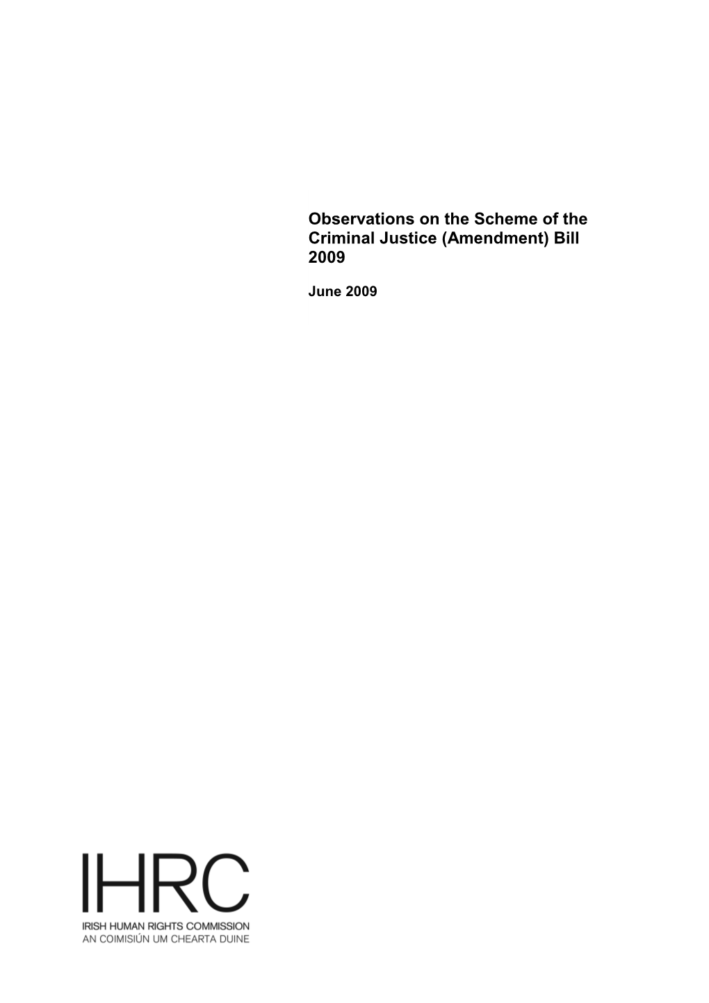 1.The Irish Human Rights Commission (IHRC) Is Ireland S National Human Rights Institution