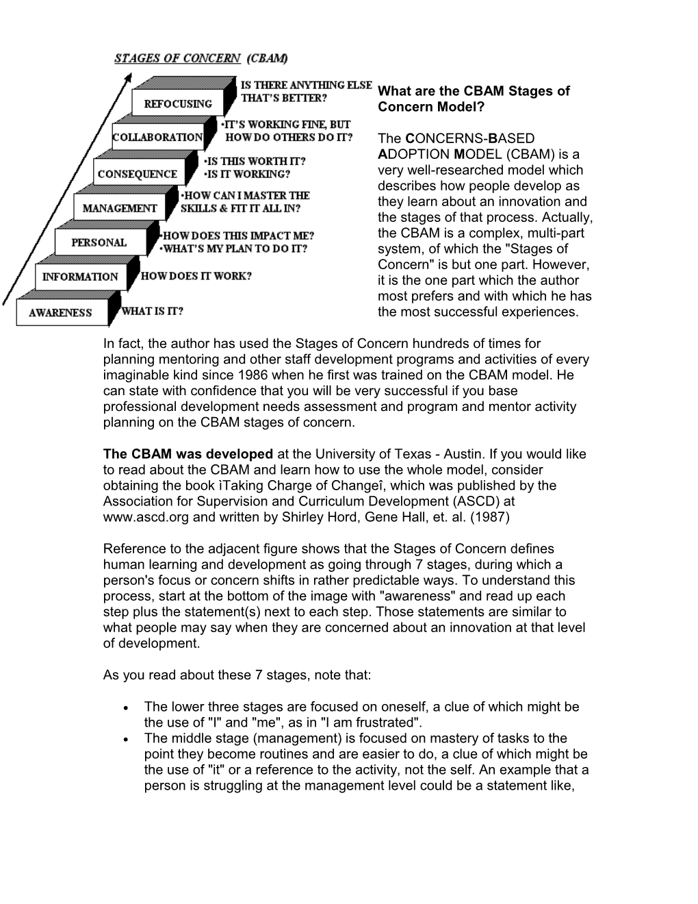 What Is the CBAM Stages of Concern Model