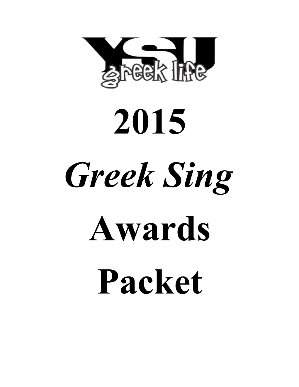 Greek Sing Awards