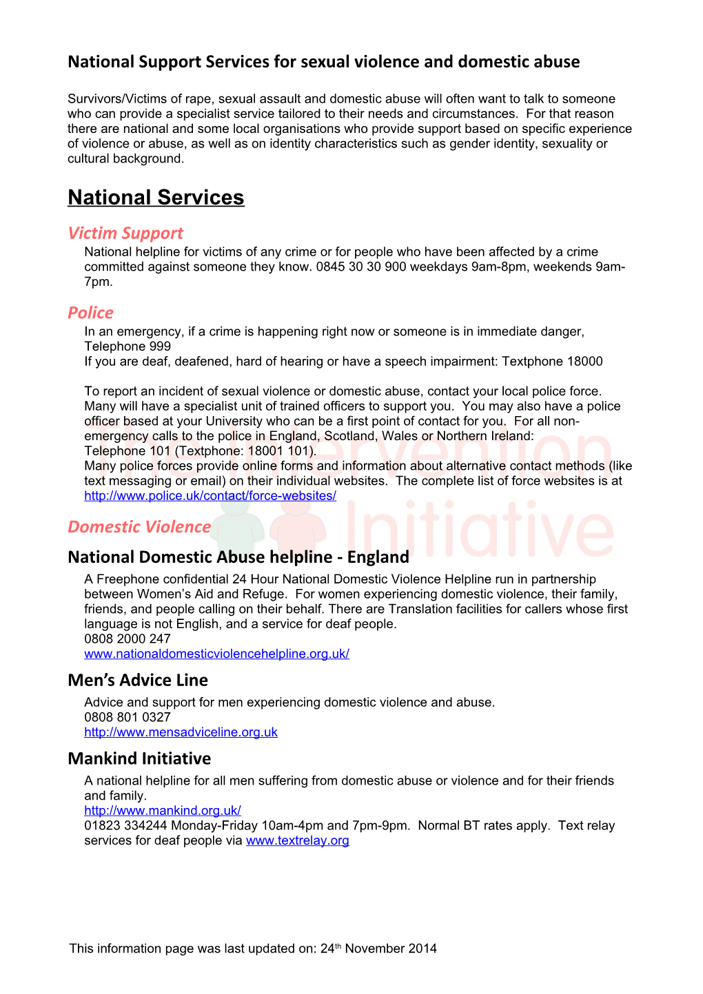 National Services