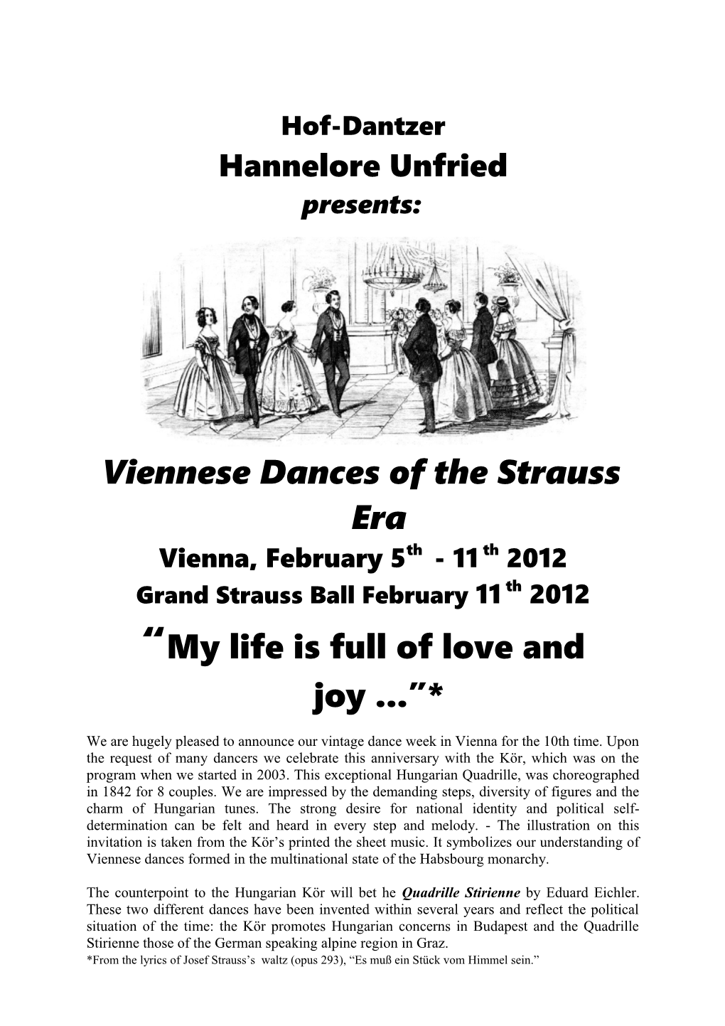 Viennese Dances of the Strauss Era