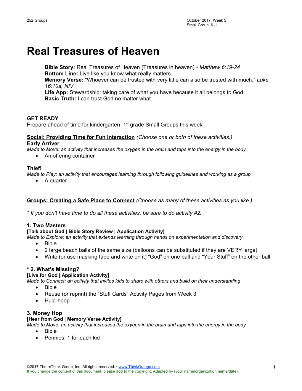 Real Treasures of Heaven