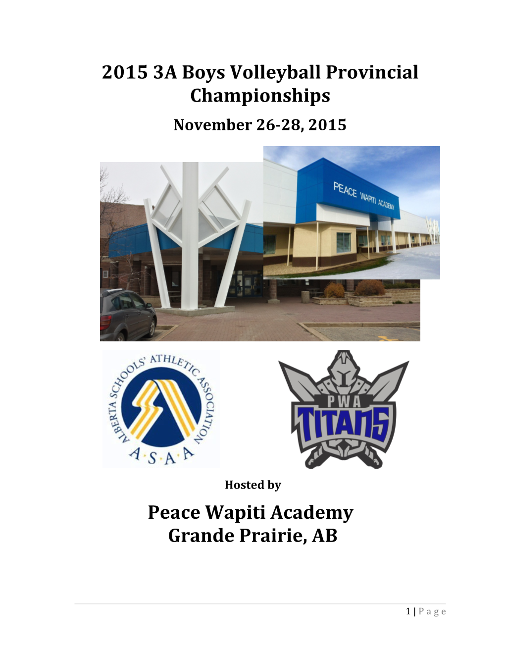 2015 3A Boys Volleyball Provincial Championships