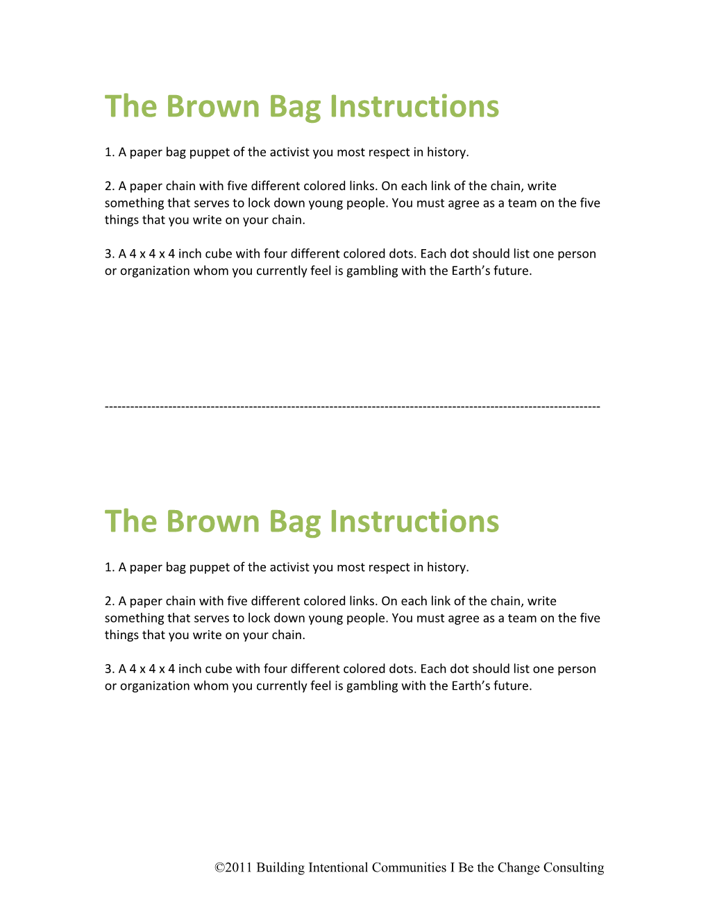 The Brown Bag