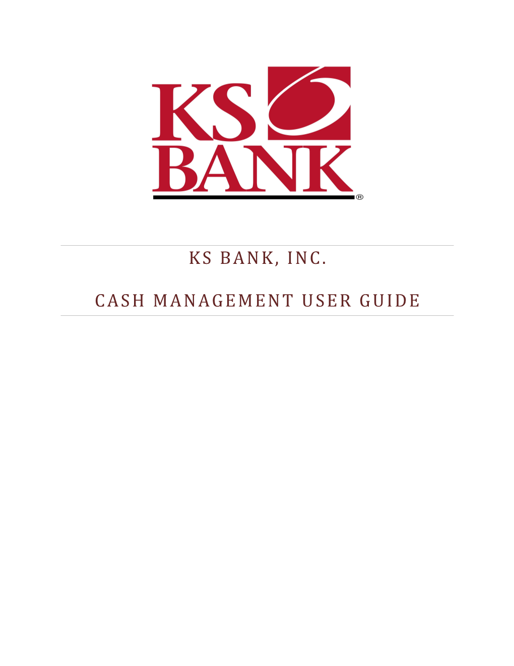 Cash Management User Guide