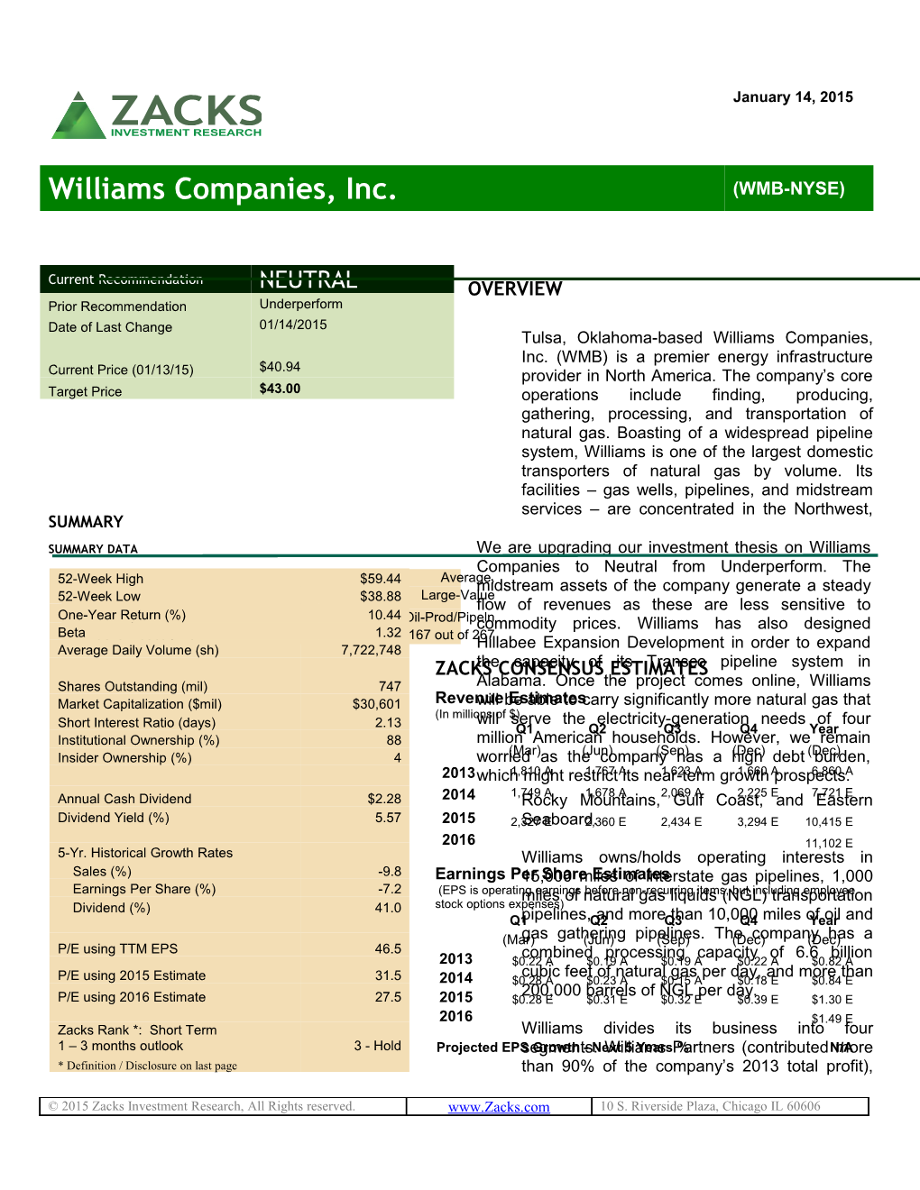 Williams Companies, Inc