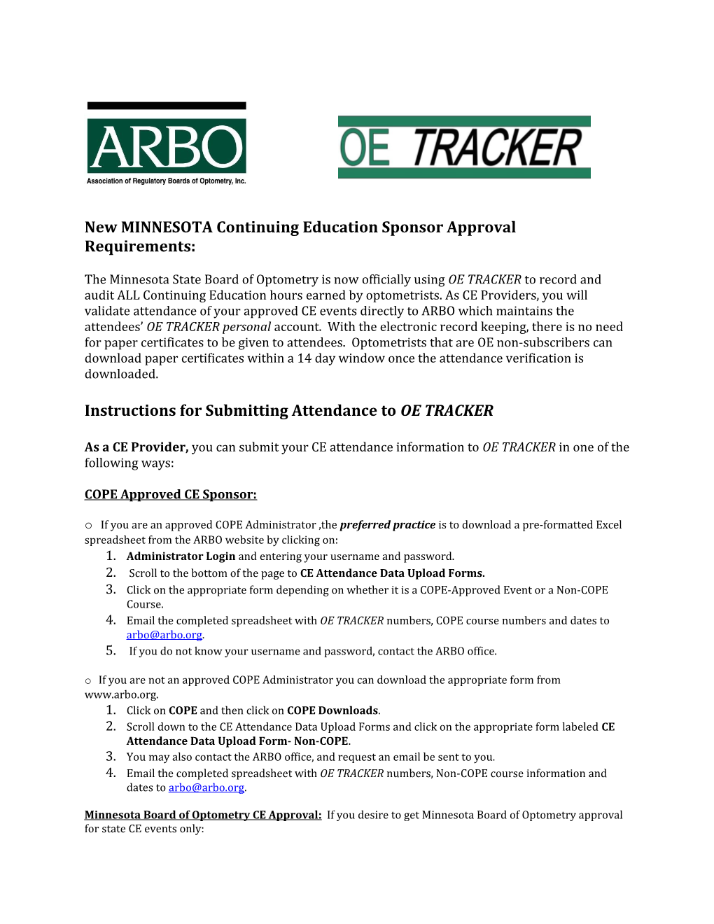 Newminnesota Continuing Education Sponsor Approval Requirements