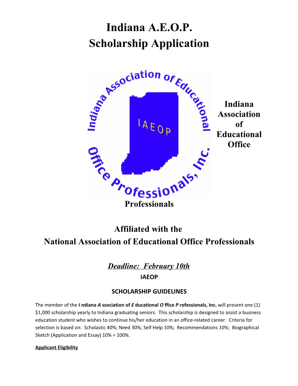 Indiana Association of Educational Office Professionals