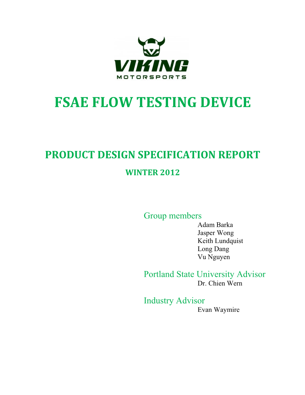 Fsae Flow Testing Device