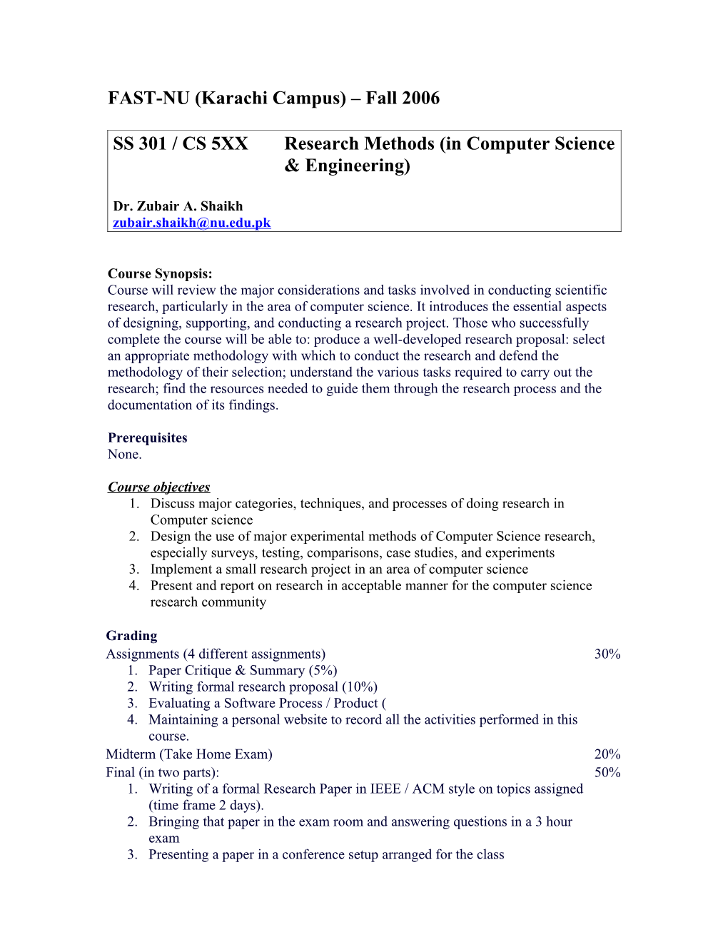 M661 Comparative Programming Languages
