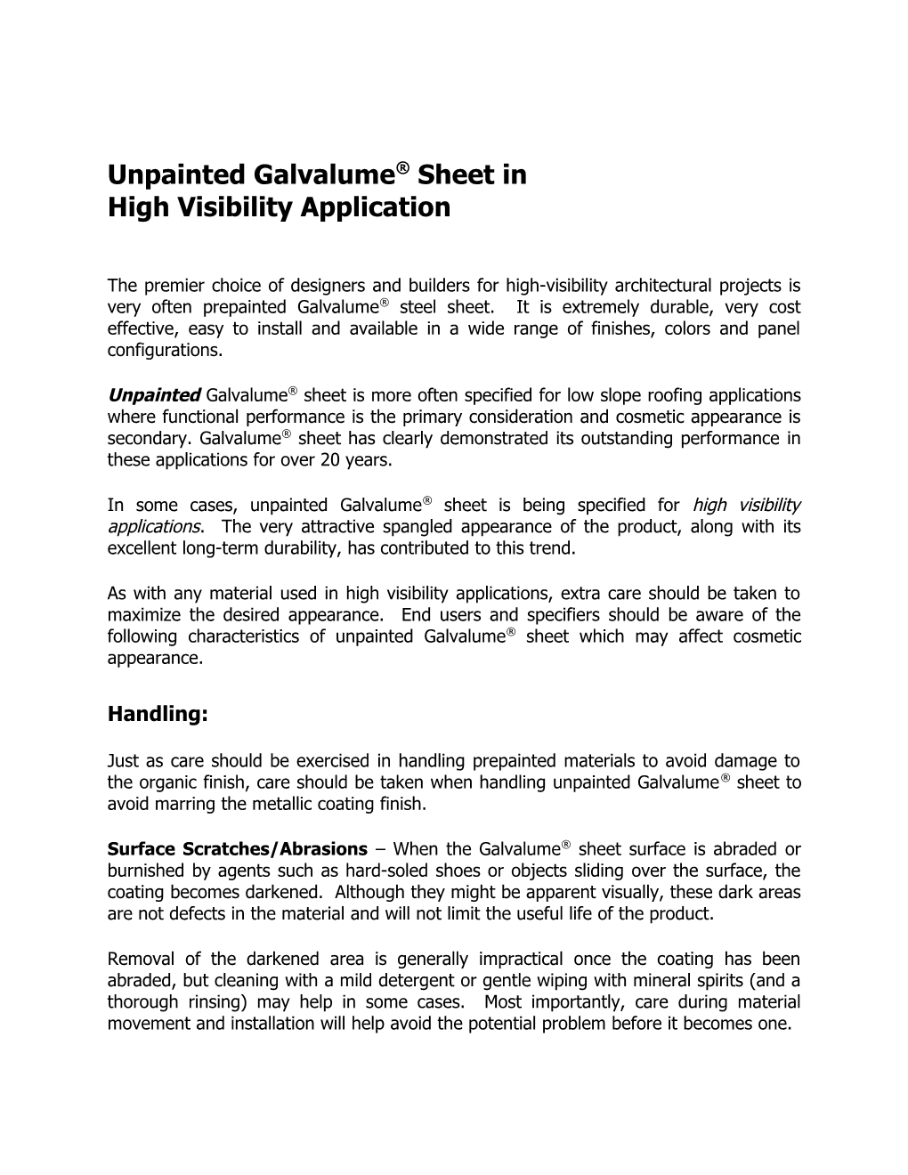 Unpainted Galvalume Sheet In