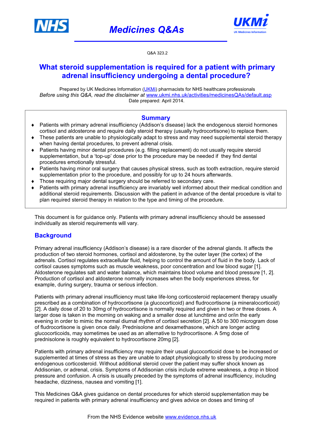 What Steroid Supplementation Is Required for a Patient with Primary Adrenal Insufficiency