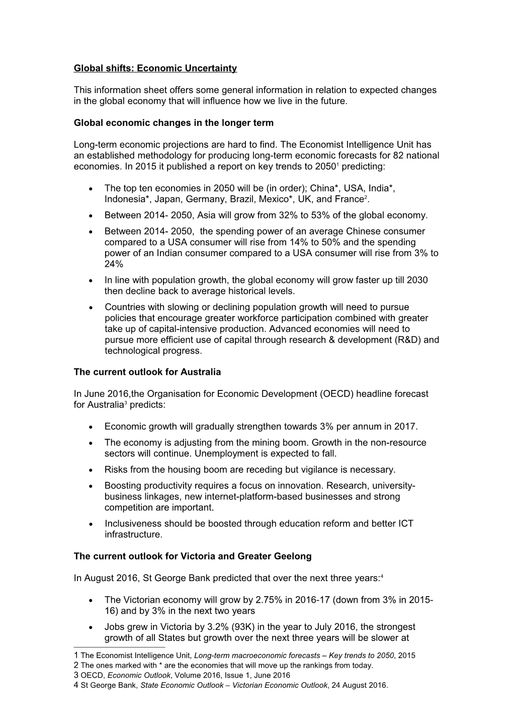 Global Shifts: Economic Uncertainty