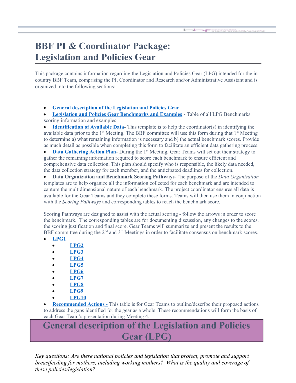 Legislation and Policies Gear