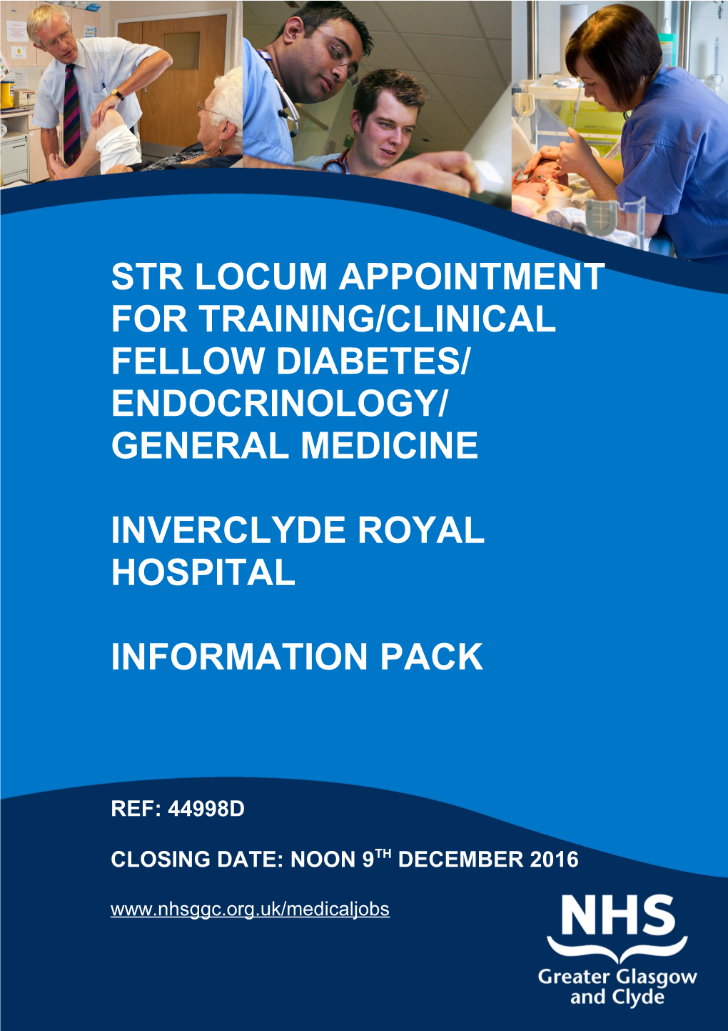 Str LOCUM APPOINTMENT for TRAINING/CLINICAL FELLOW DIABETES/ Endocrinology