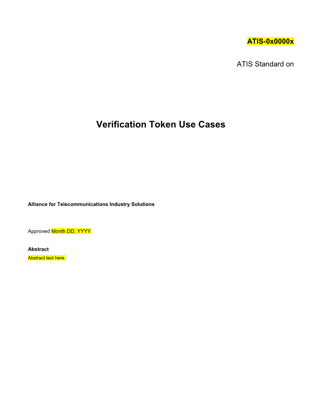 Verification Token Use Cases