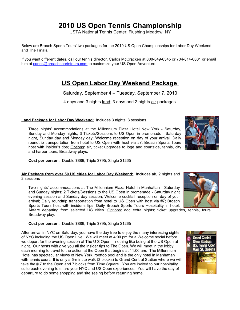 2010 US Open Tennis Championship