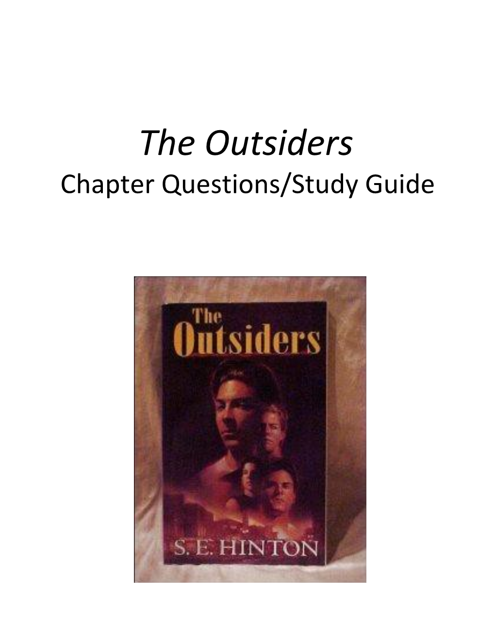 Chapter Questions/Study Guide