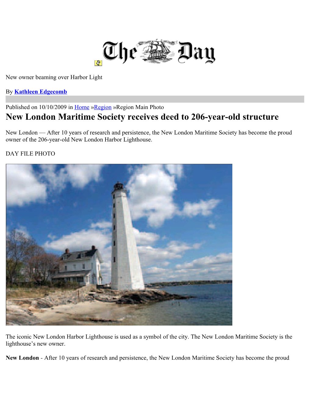New London Maritime Society Receives Deed to 206-Year-Old Structure