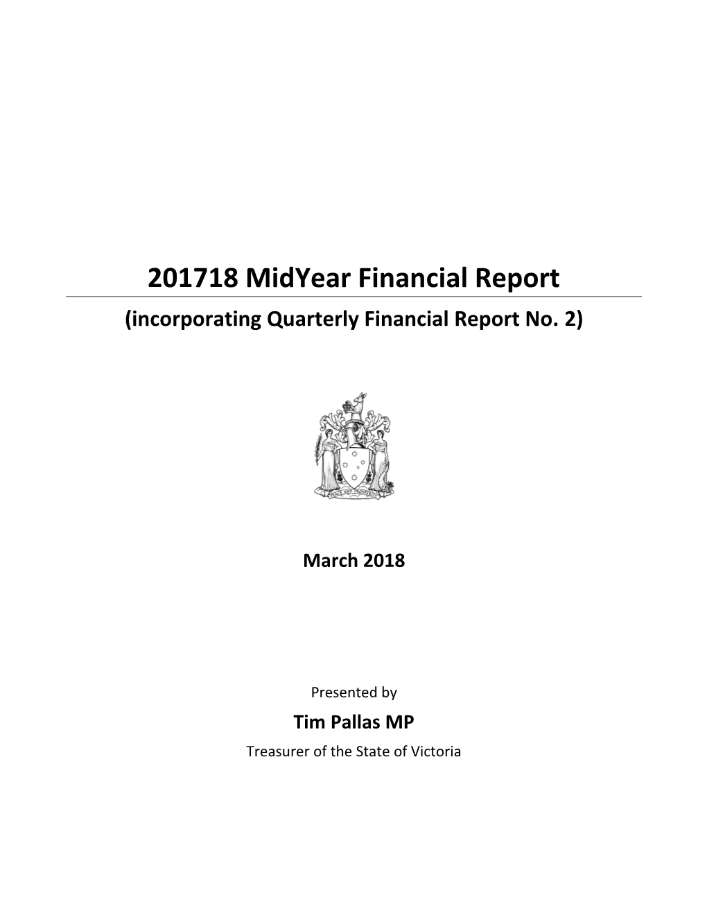 Incorporating Quarterly Financial Report No.2