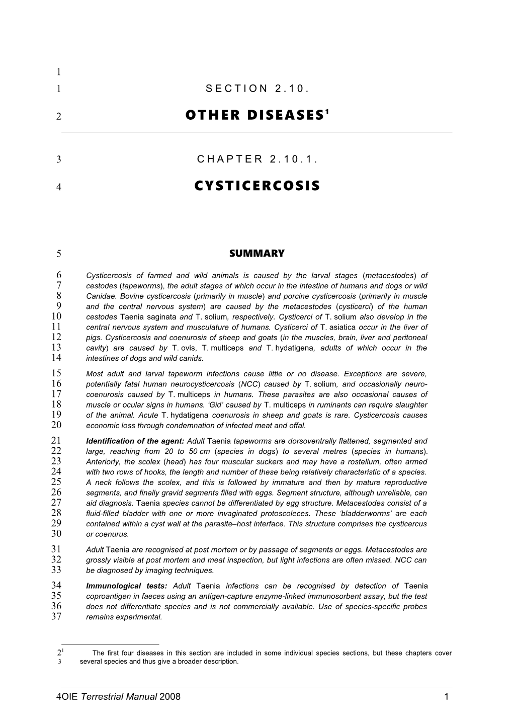 Chapter 2.10.1. Cysticercosis