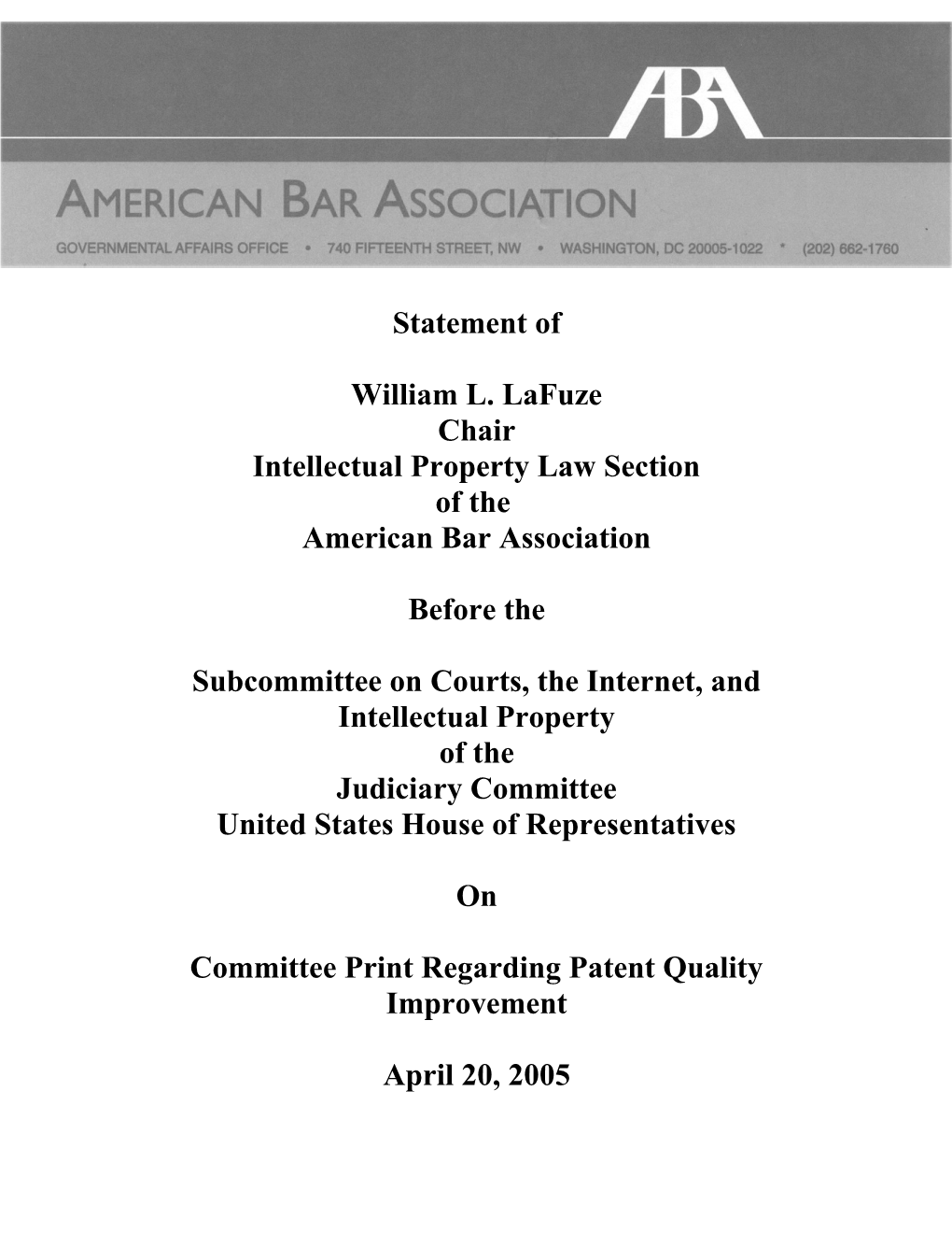 Intellectual Property Law Section