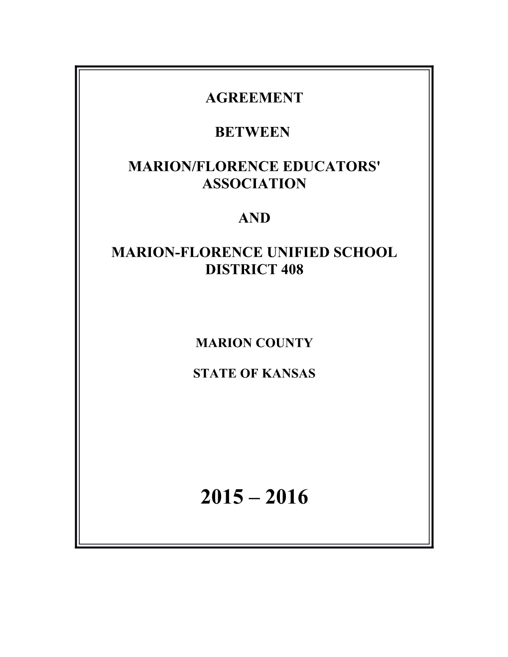 Marion/Florence Educators' Association