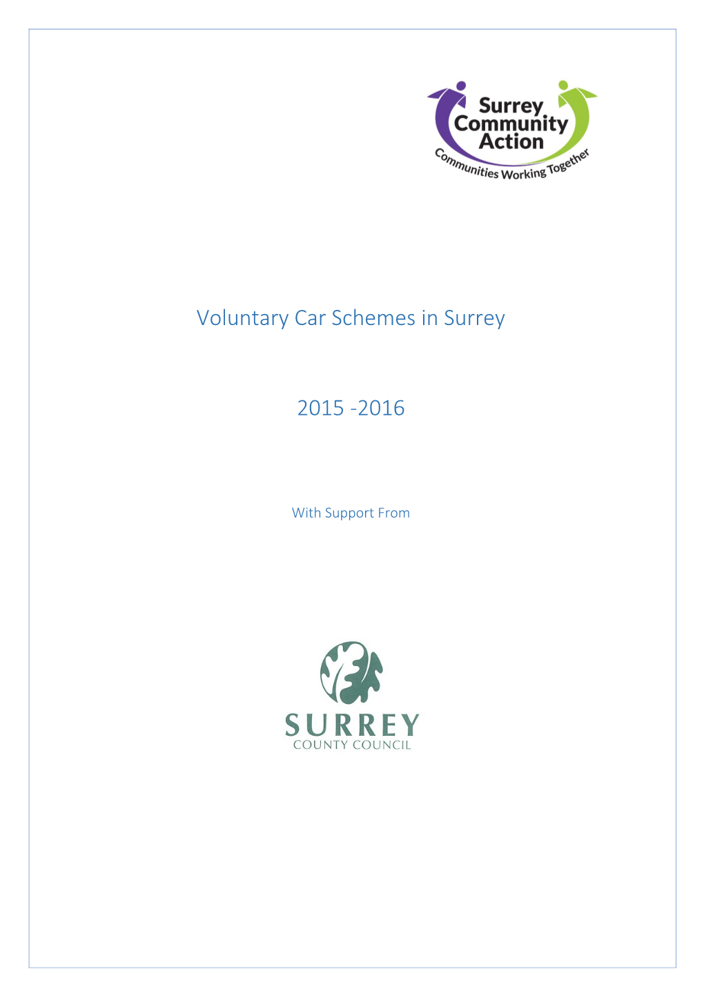 Voluntary Car Schemes in Surrey