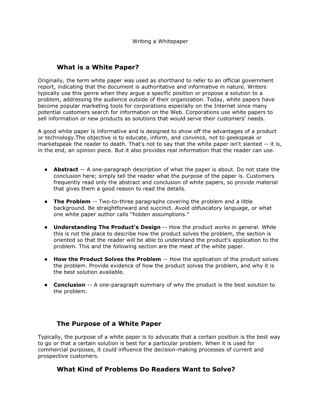 What Is a White Paper?