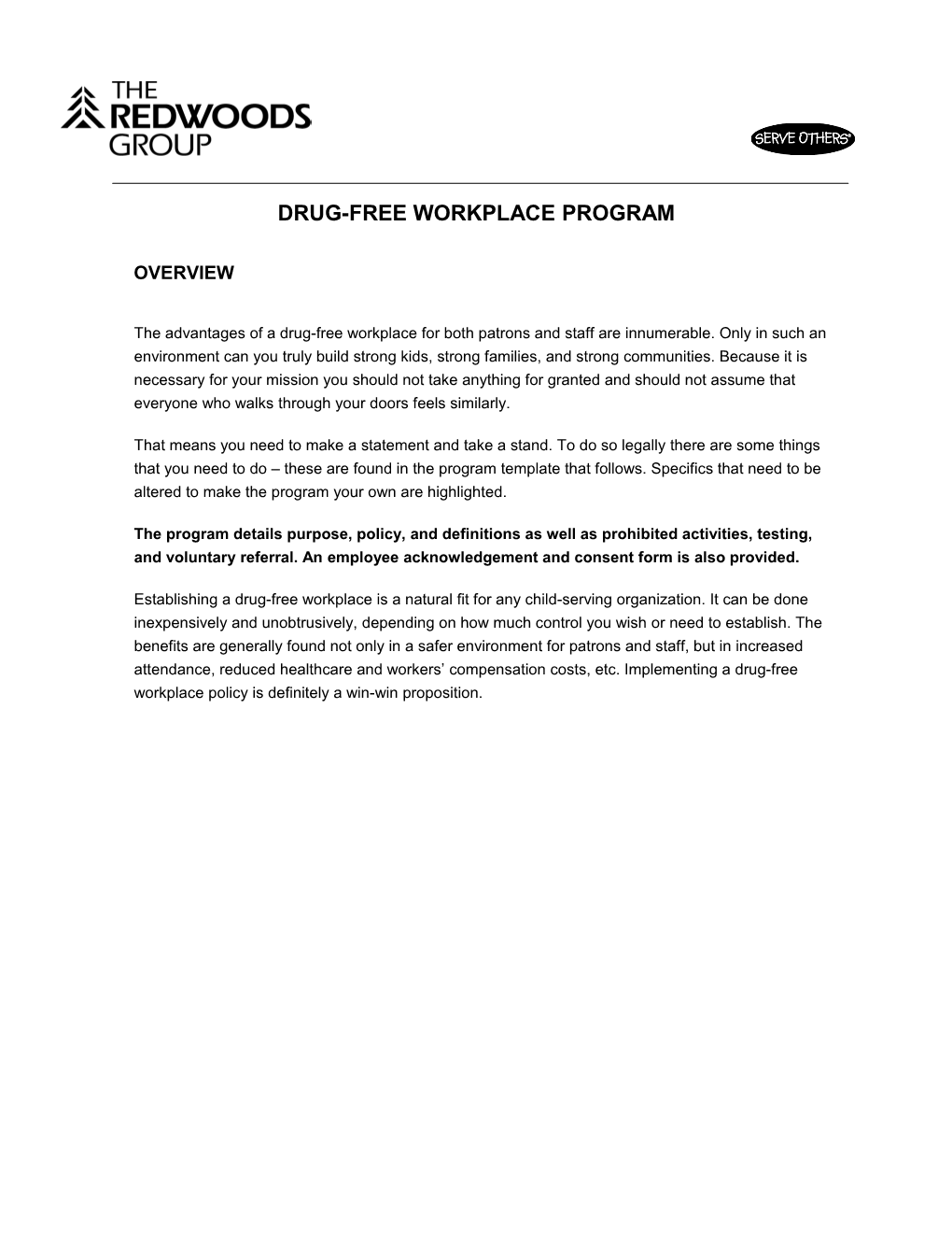 Drug-Free Workplace Program