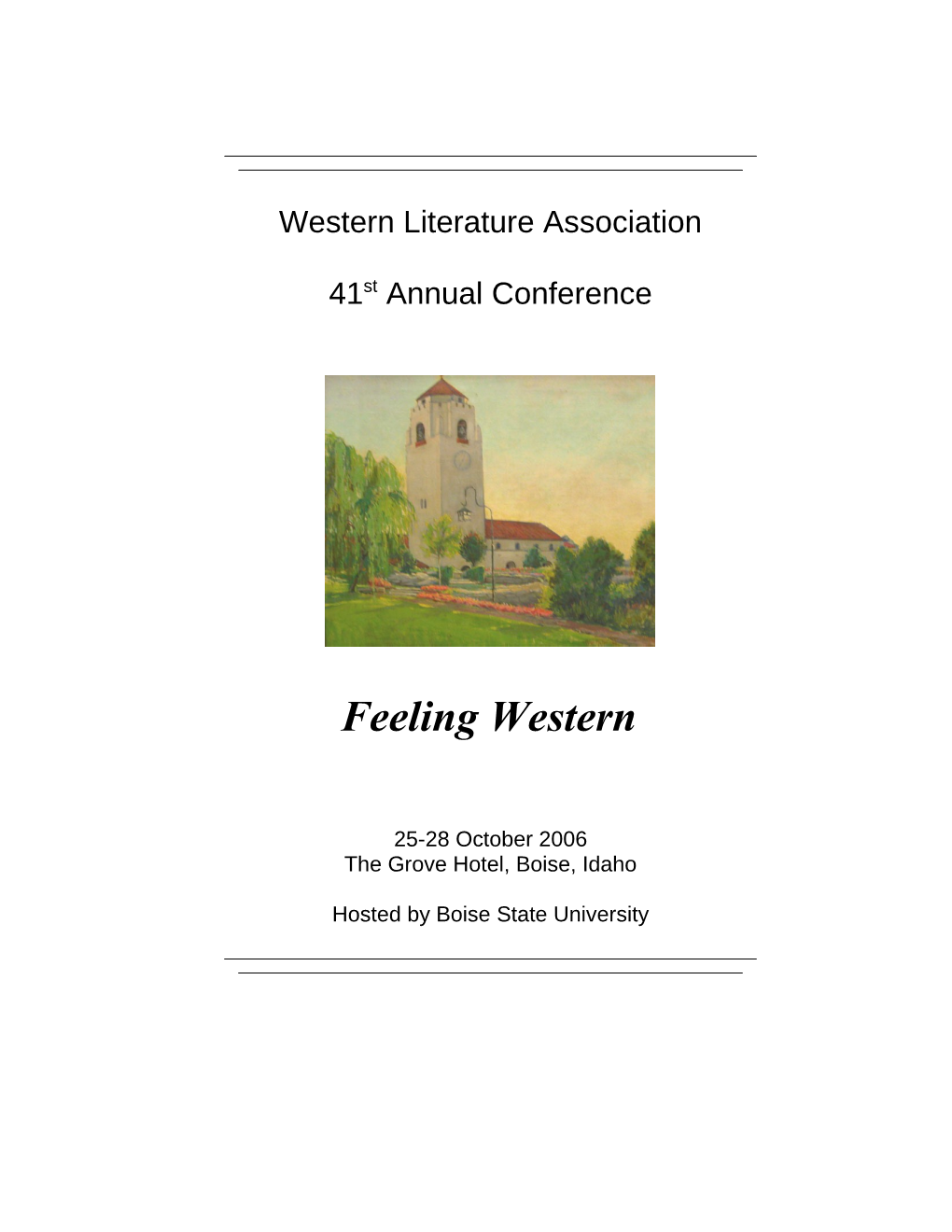 Western Literature Association
