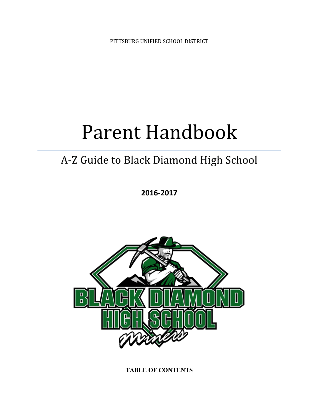 Black Diamond High School Mission & Vision Statementpage 3