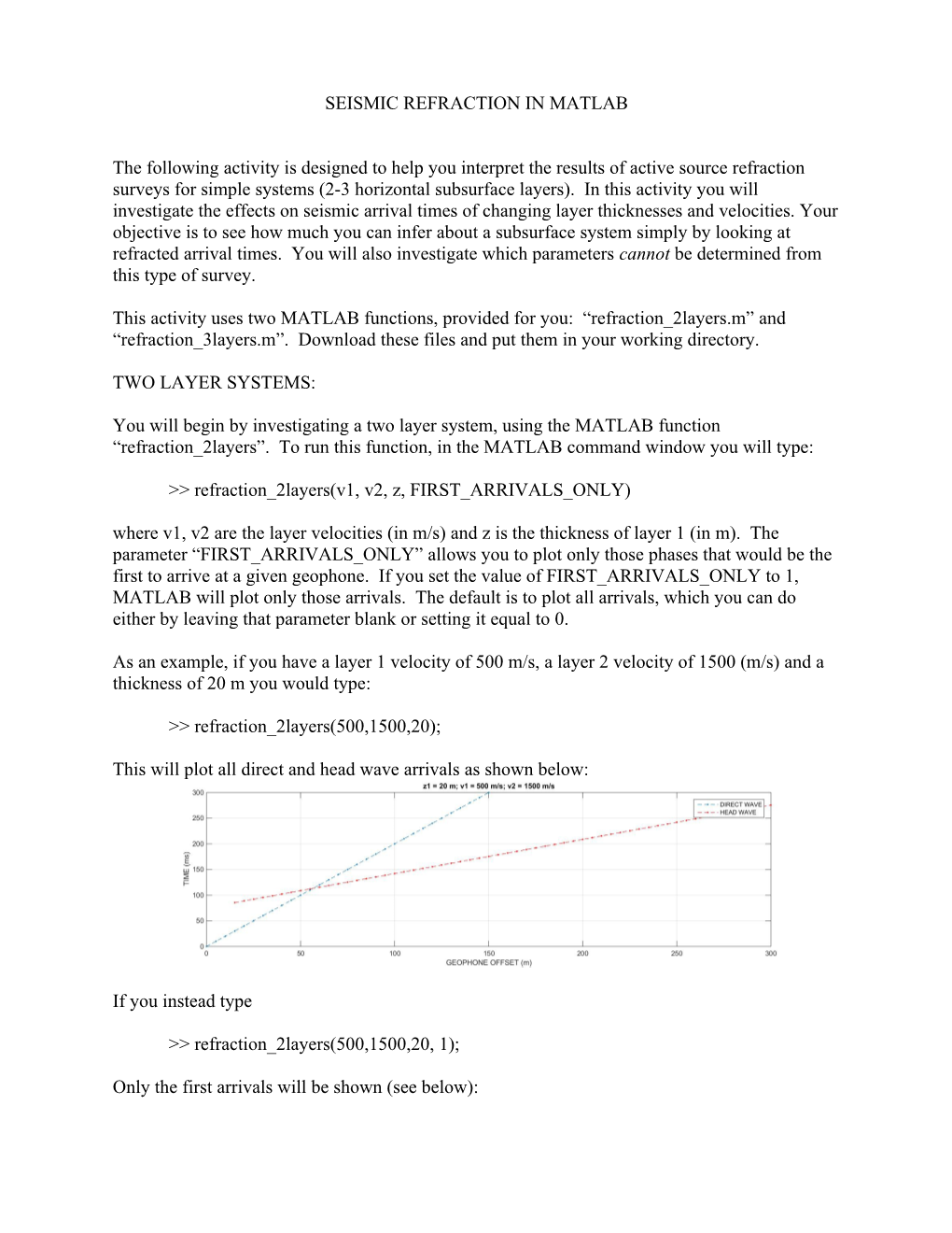 Geology 352 Introduction to Geophysics