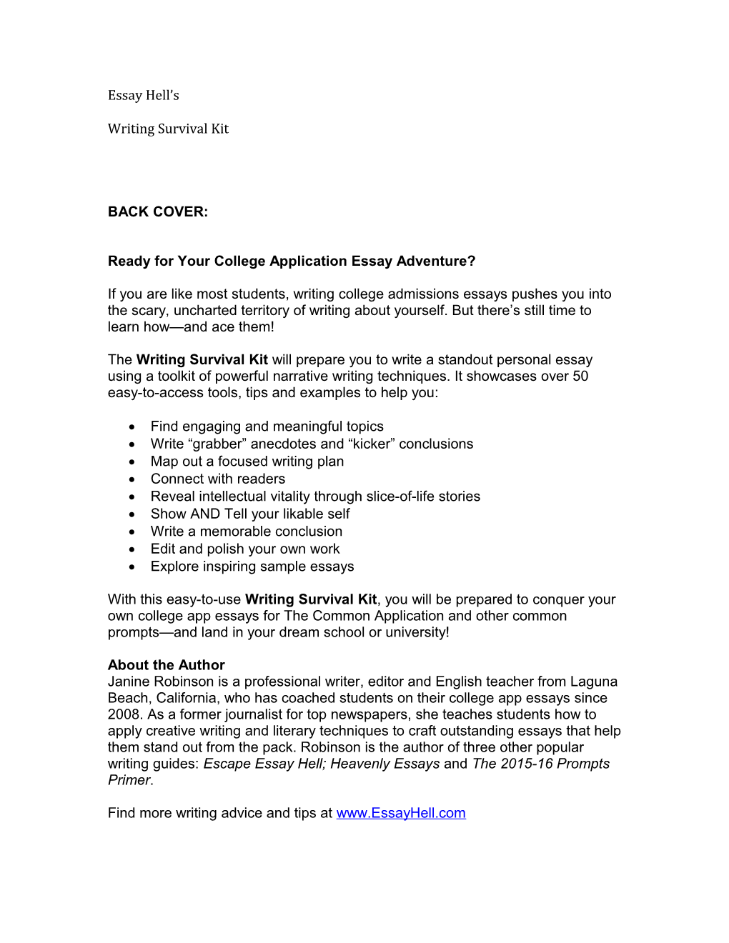 Ready for Your College Application Essay Adventure?