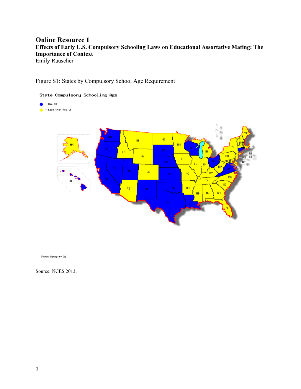 Effects of Early U.S. Compulsory Schooling Laws on Educational Assortative Mating: The