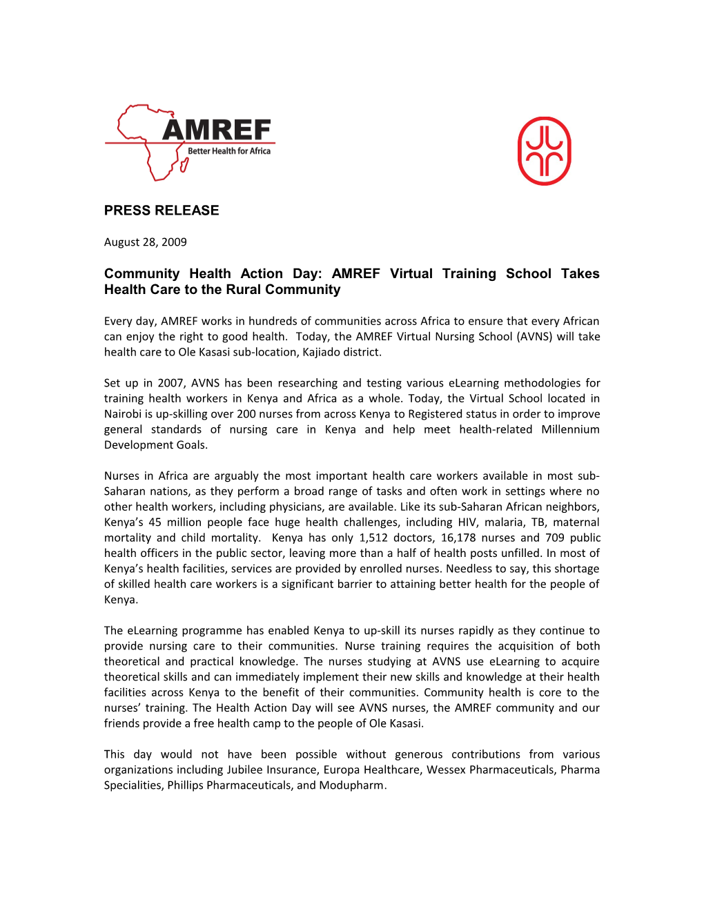 Community Health Action Day: AMREF Virtual Training School Takes Health Care to the Rural