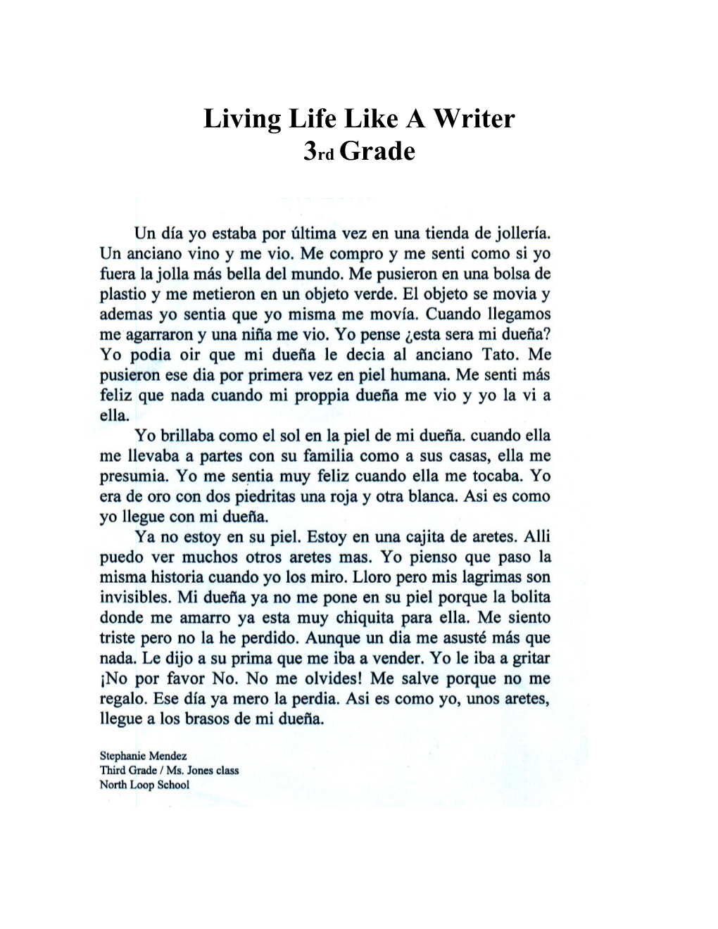 Living Life Like a Writer