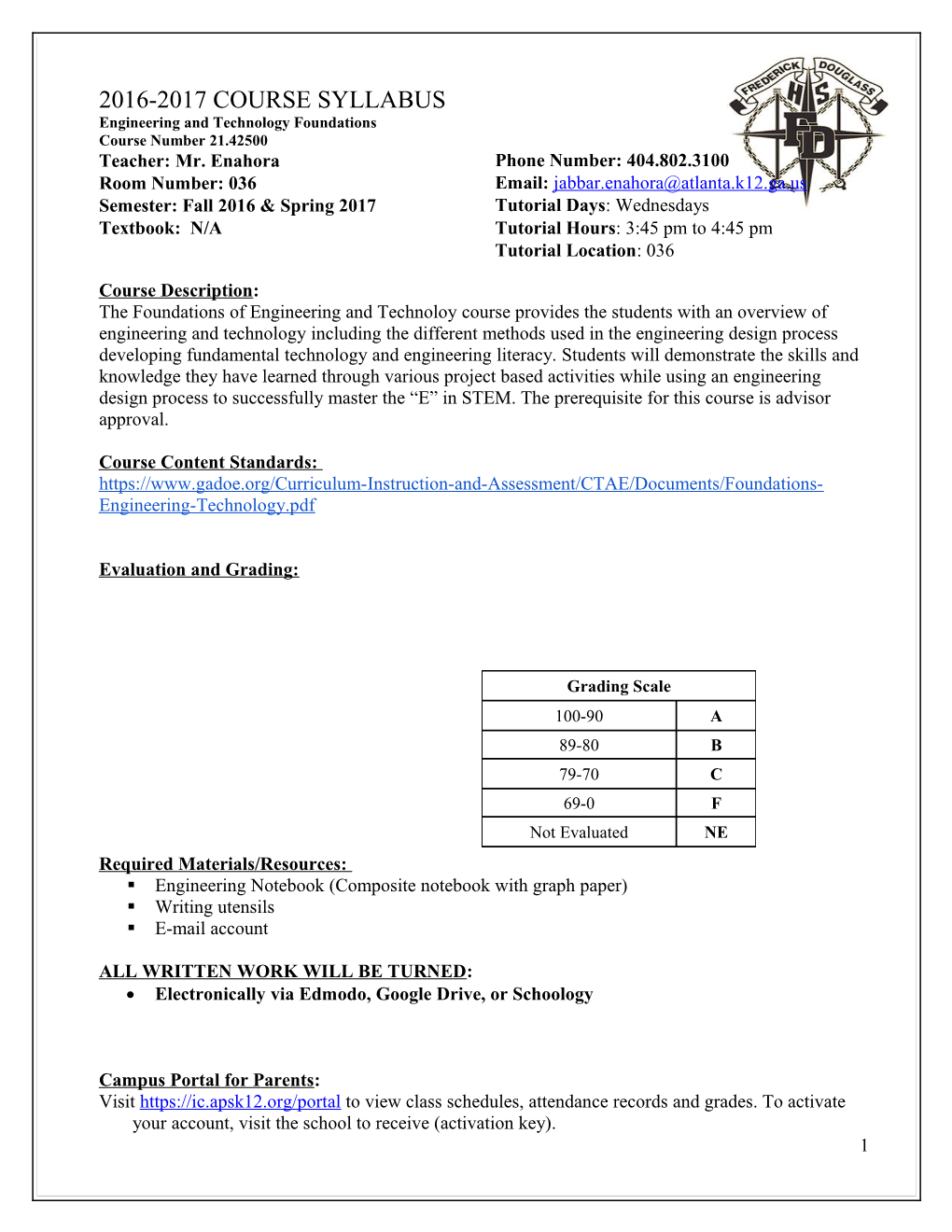 Engineering and Technology Foundations